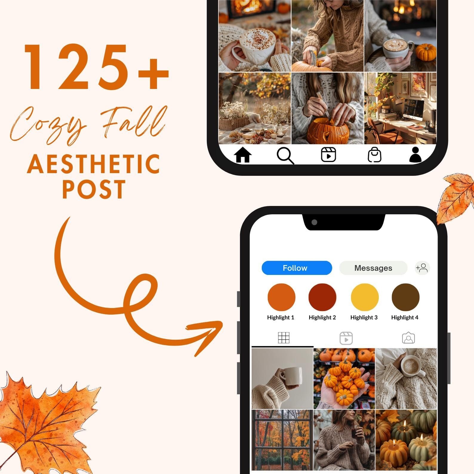 350+ Cozy Fall Aesthetic Faceless Reels – MRR Bundle