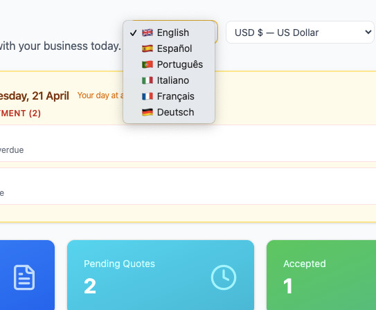 Tradespeople App to buy; Quotes, Invoices, Messages, Stripe, Billing and AI too