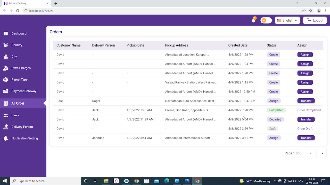 Drovia – On-Demand Delivery System Flutter App | Android + iOS | Admin Panel