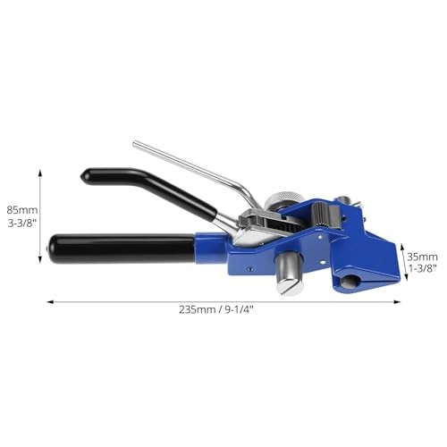 QWORK Stainless Steel Cable Tie Gun Banding Tool Strapping Tensioner 4-20mm