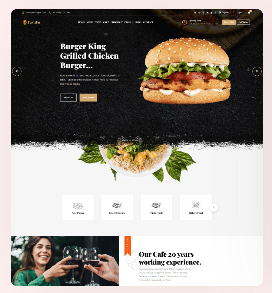 Restaurant Menu, Online Ordering, Website – Done-for-You, Mobile-First | 1 Year