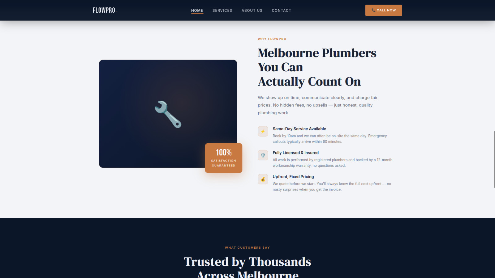 🔥 🔧 Plumbing Business Landing Page Responsive HTML Mobile Website 🔥