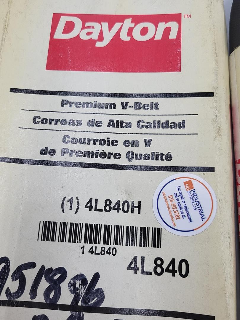 DAYTON V-belt 4L840H *NEW*