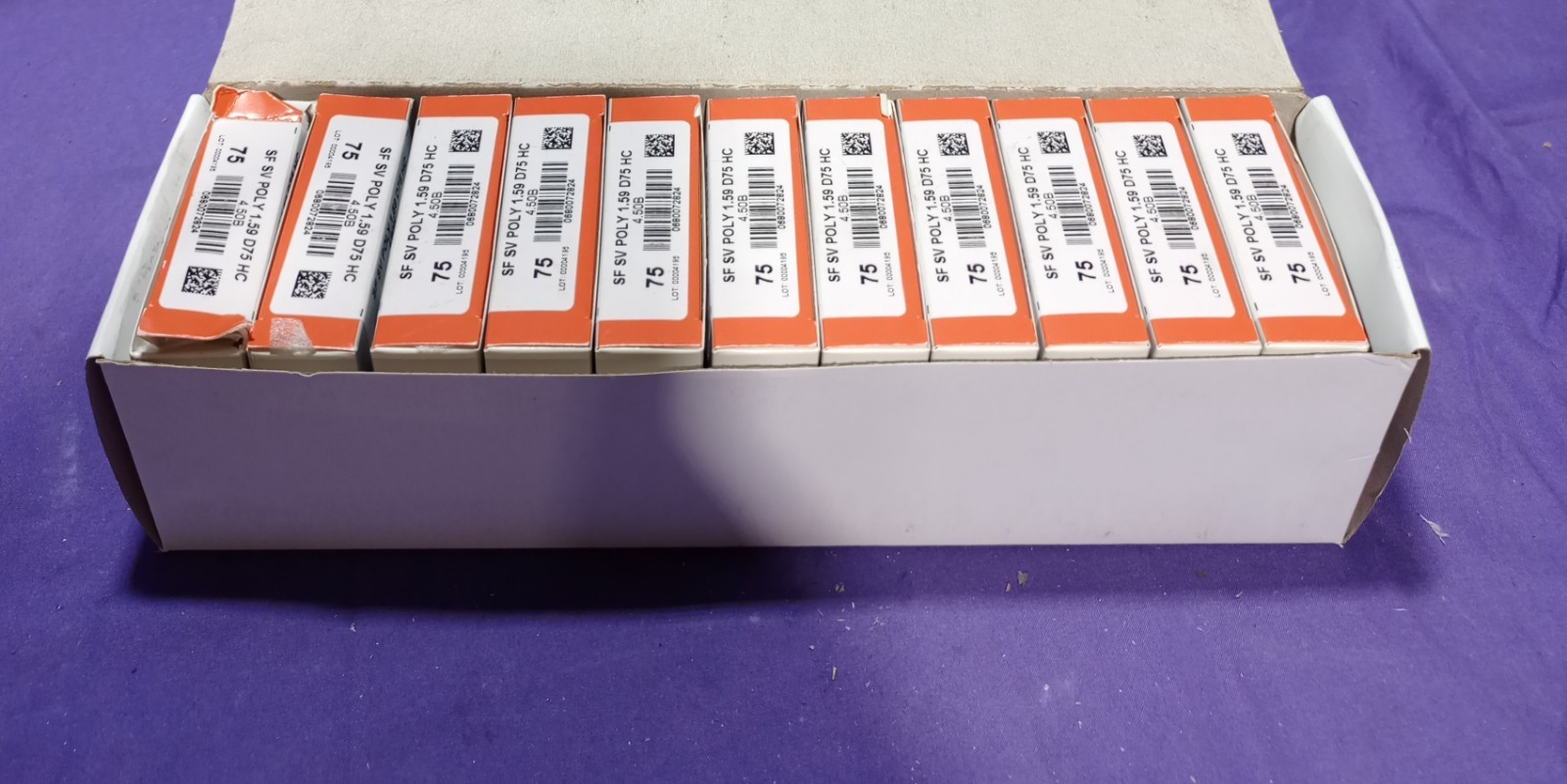 Lot Of 11 SF SV Poly 1.59 D75 HC Single Lens