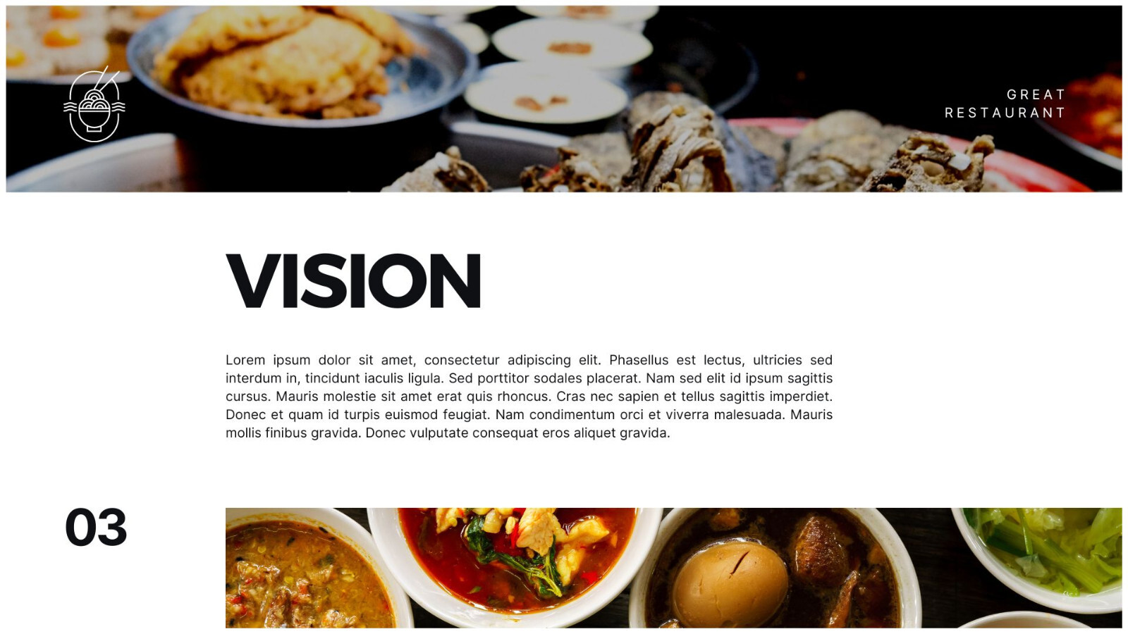 Website Landing Pages- Black Modern Thai Food Presentation- Restaurant Authentic