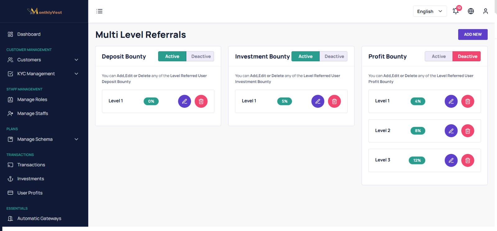 Advanced Crypto Investment Platform