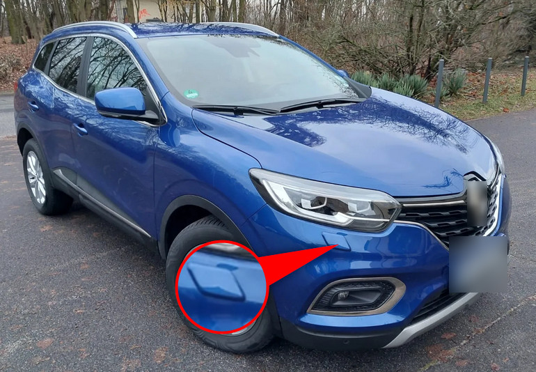 FIT TO RENAULT KADJAR FL 18-22 WASHER HEADLIGHT NOZZLE COVER BUMPER 266962718 R