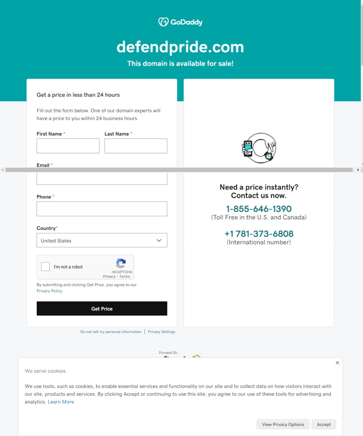 Premium domain name defendpride.com