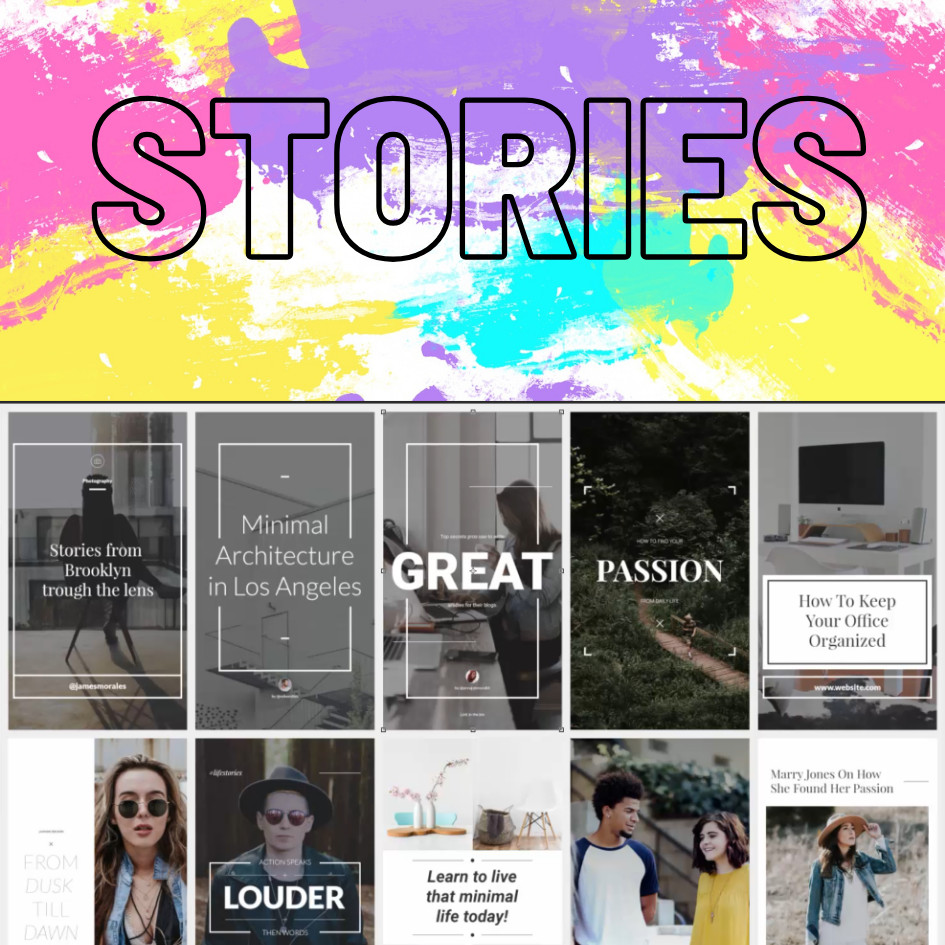 Social Media Instagram Templates & Tools Over 750 Items Fully Editable Easy Use