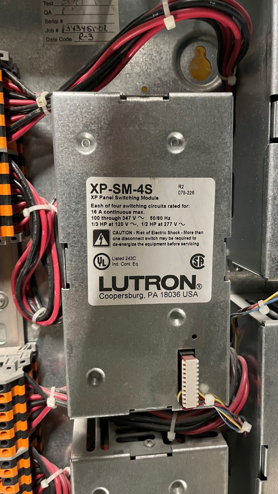 Certified Lutron XP-SM-4S Panel Switching Module Softswitch