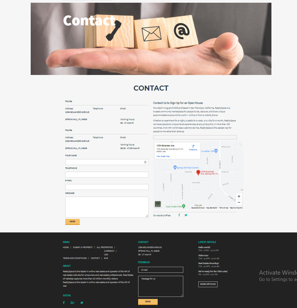 New Modern Real Estate / Property Website / Free Hosting / Setup
