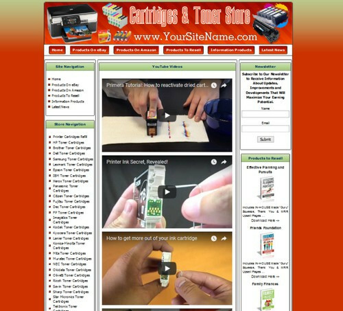 Printer Cartridges Printer Parts Store Turnkey Online Business Website For Sale