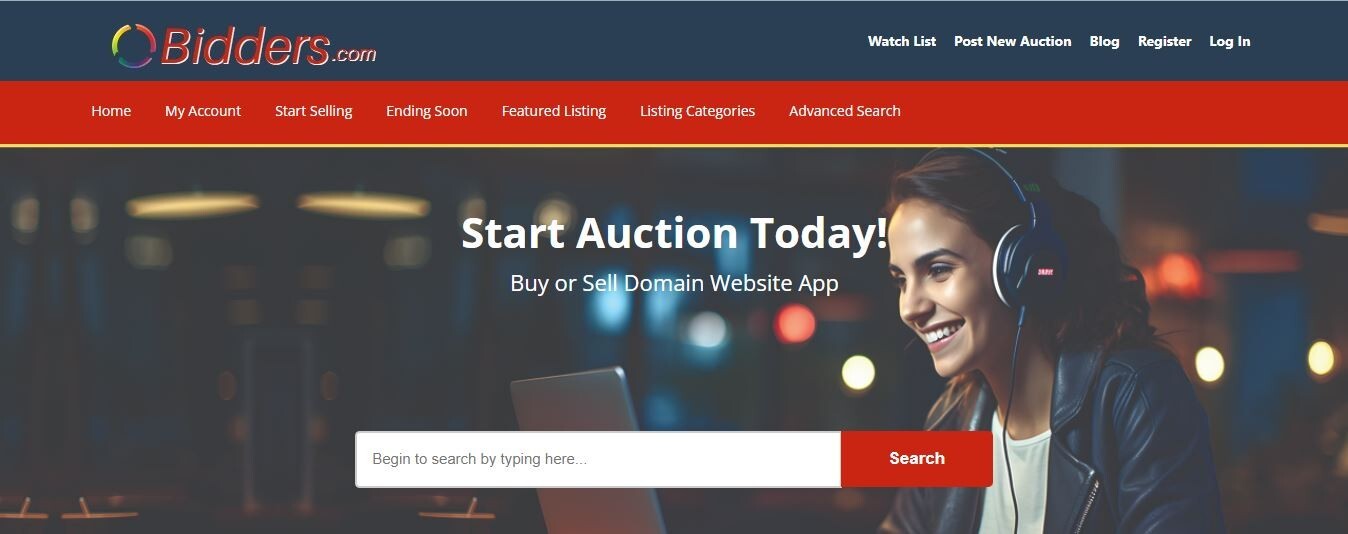 Digital Auction Marketplace- Buy Selling Domains / Websites / App through Auctio