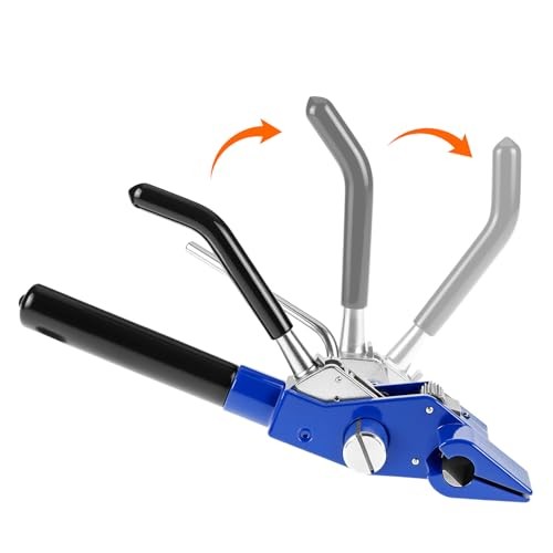 QWORK Stainless Steel Cable Tie Gun Banding Tool Strapping Tensioner 4-20mm
