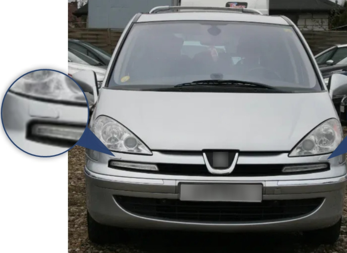 FIT TO PEUGEOT 807 FRONT WASHER HEADLIGHT NOZZLE COVER BUMPER RIGHT