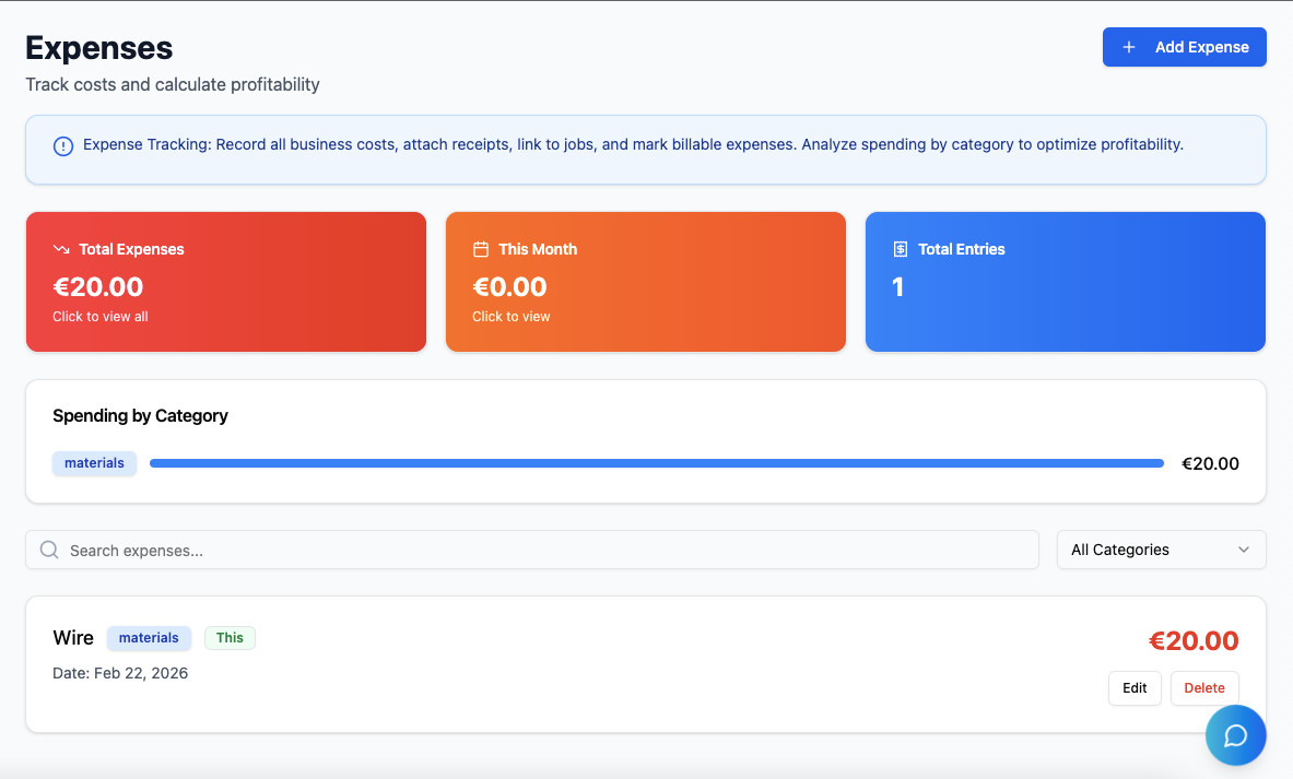Tradespeople App to buy; Quotes, Invoices, Messages, Stripe, Billing and AI too