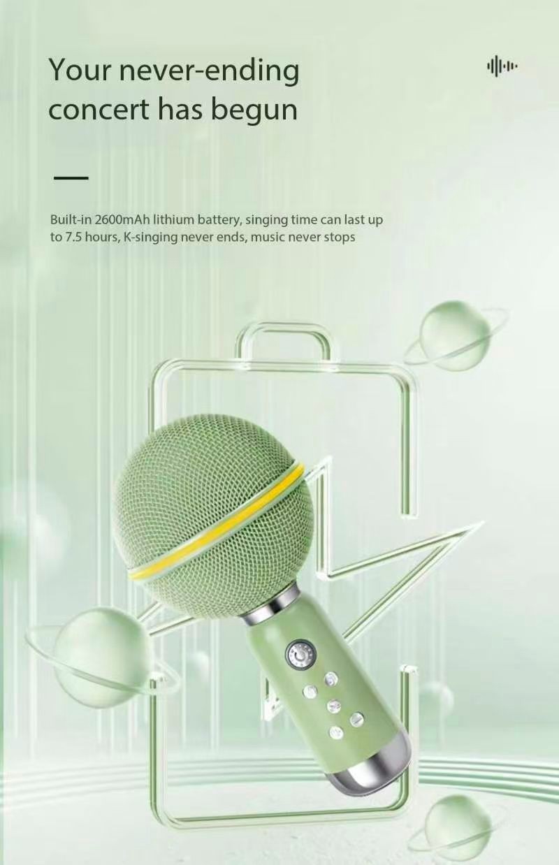 Elvis Audio Inspiration Little Planet Microphone Bluetooth Speaker Home Singing