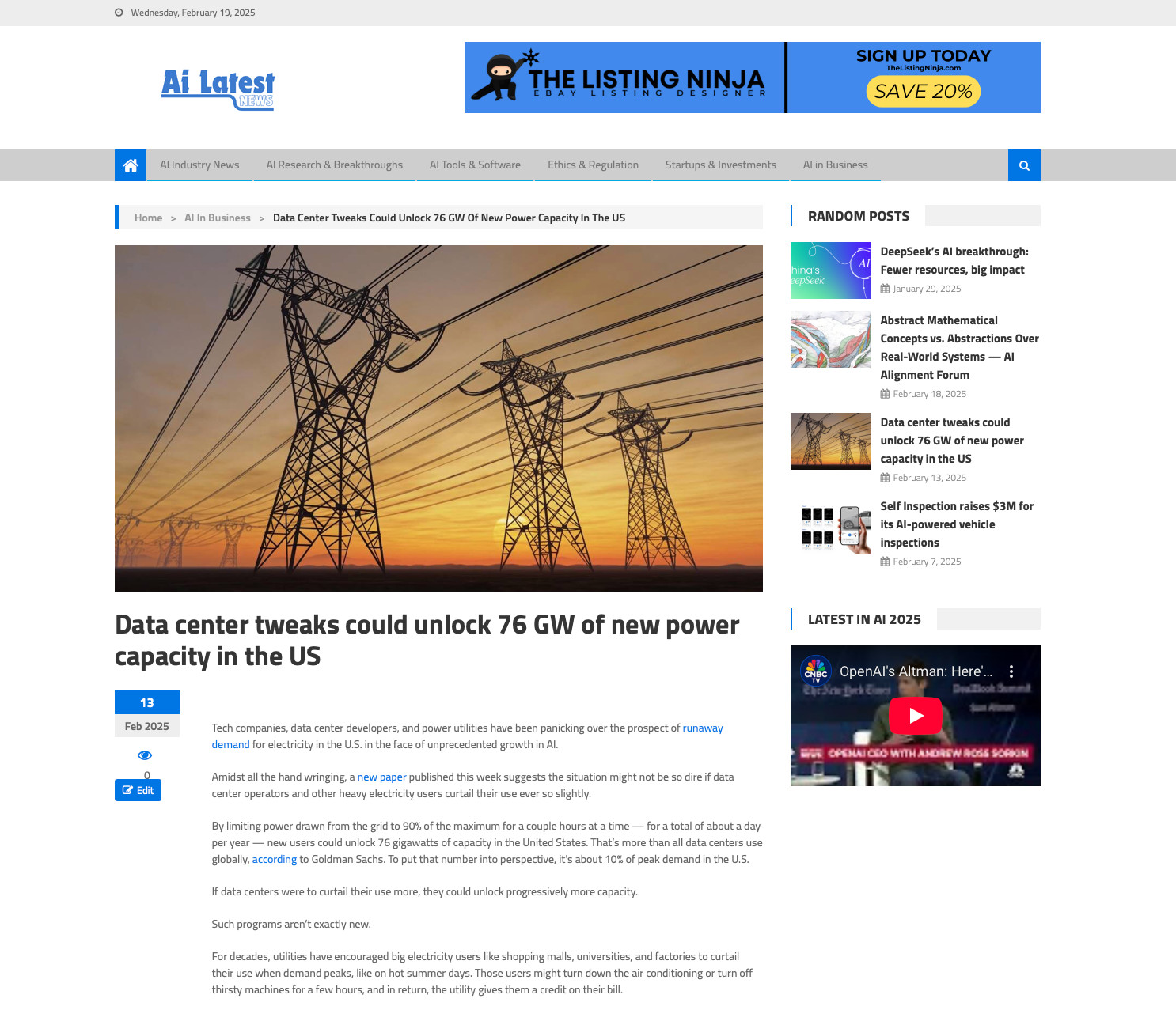 🥇 Turnkey Established Automated AI News Website Script | Autopilot Income