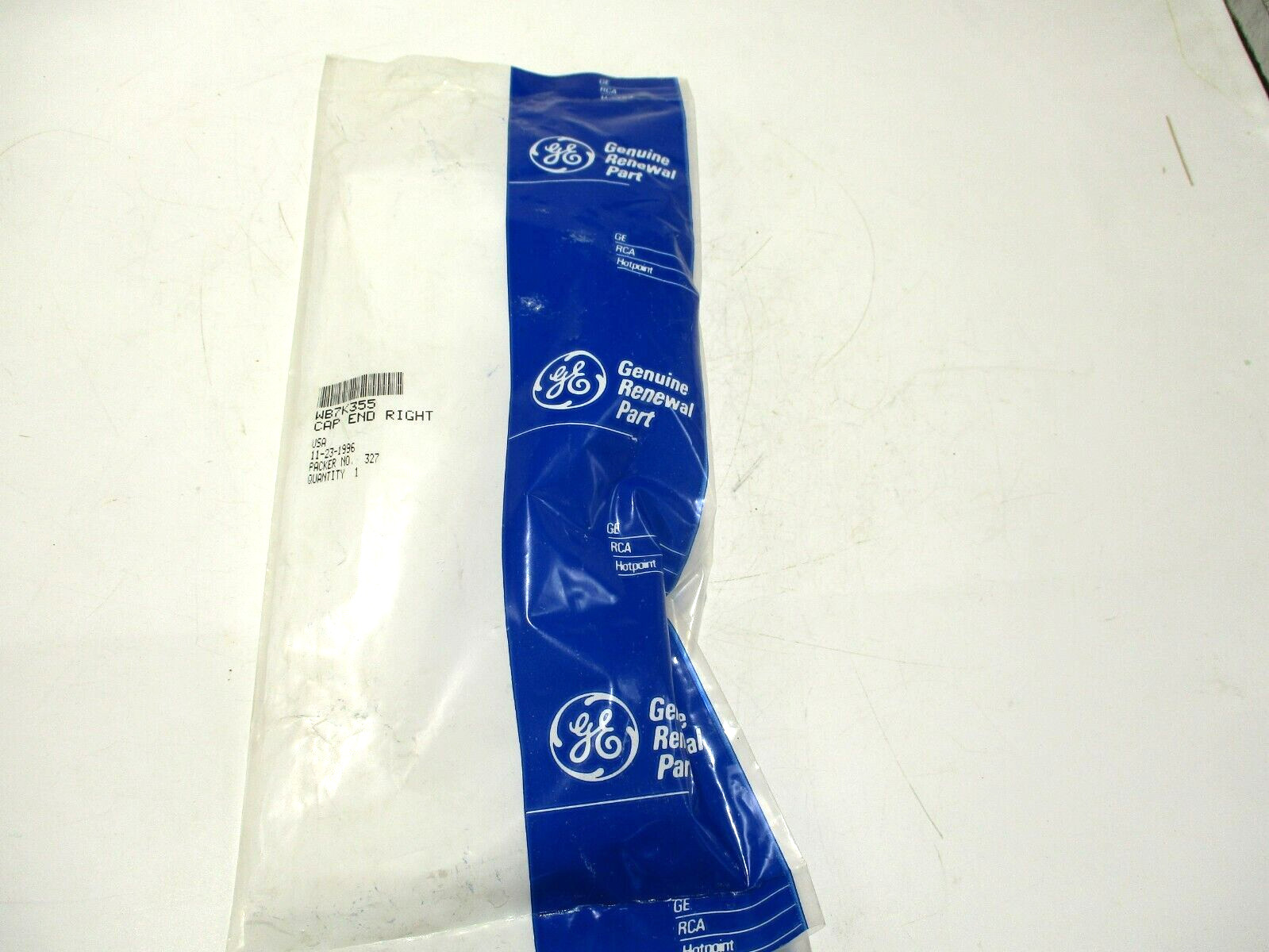 NEW GENUINE OEM GE WB7X355 RIGHT END CAP