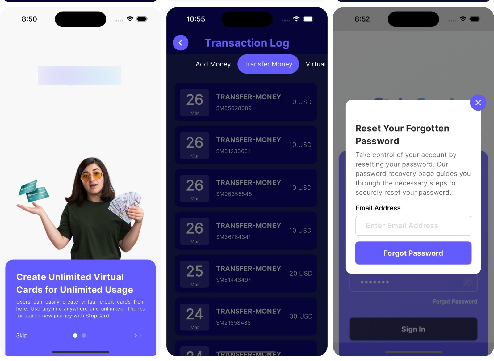 CardVault – Virtual Card Full Solution Flutter App | Android + iOS | Web + Admin
