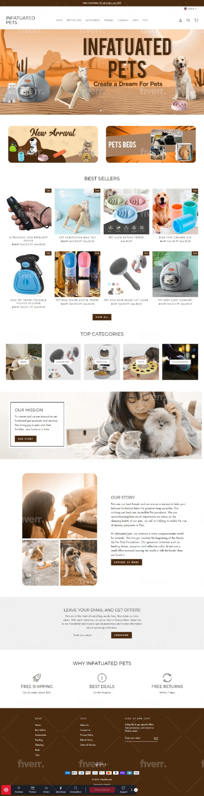 A- Z Shopify Store Setup 50 Products Premium Theme Branding Stock Photos SEO