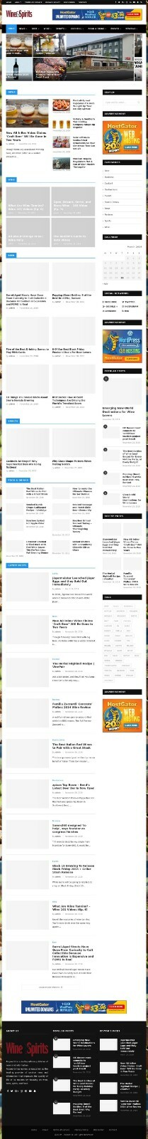 Wine Beer Spirit & Food Autopilot Website – Automated WordPress Site