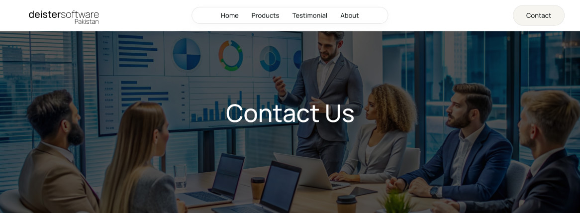 Contact Us Website Template Corporate Business Landing Page Professional Design