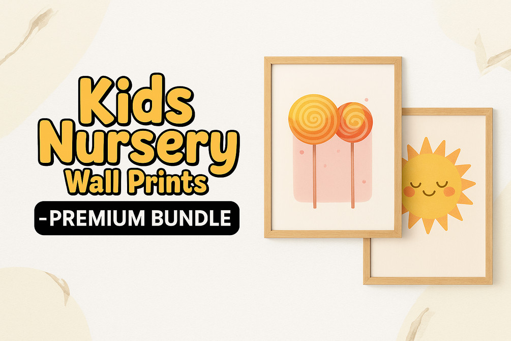 Kids Nursery Wall Prints – 100+ Premium Aesthetic Art Prints for Baby & Toddler