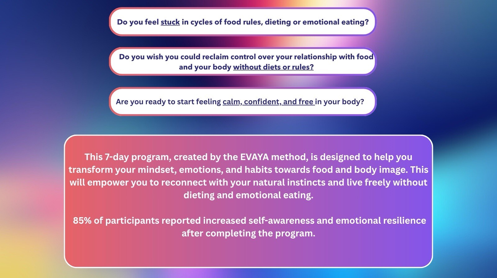 Reprogram Your Mind & Reclaim Your Body 7-Day Program Digital Course Wellness