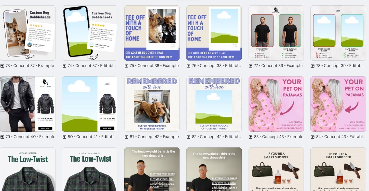 150 Professional Canva Fashion Ad Templates | Ready-to-Use Digital Designs***