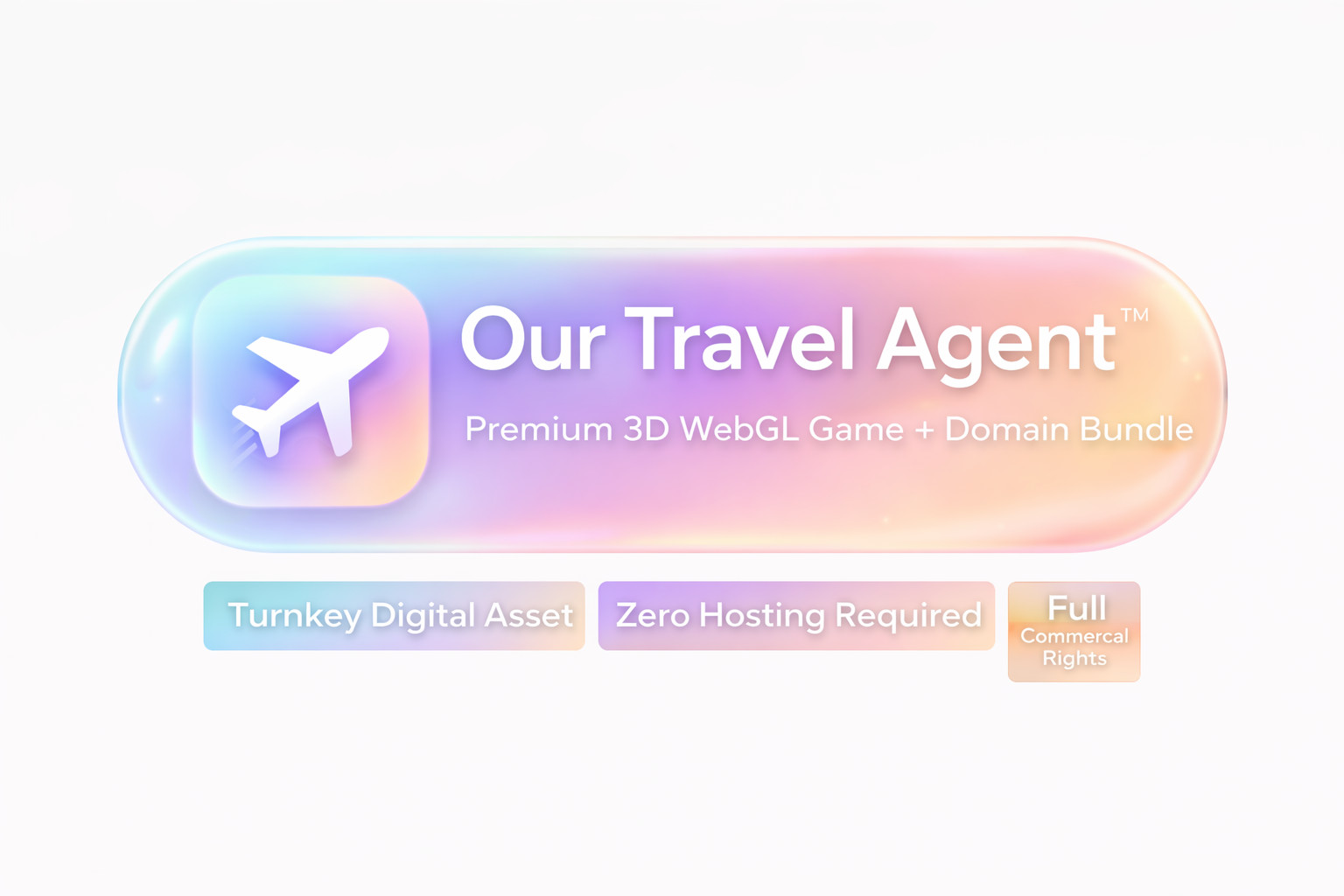 OurTravelAgent.com | Prime Domain 3D Browser Game Website | Turnkey Travel Brand
