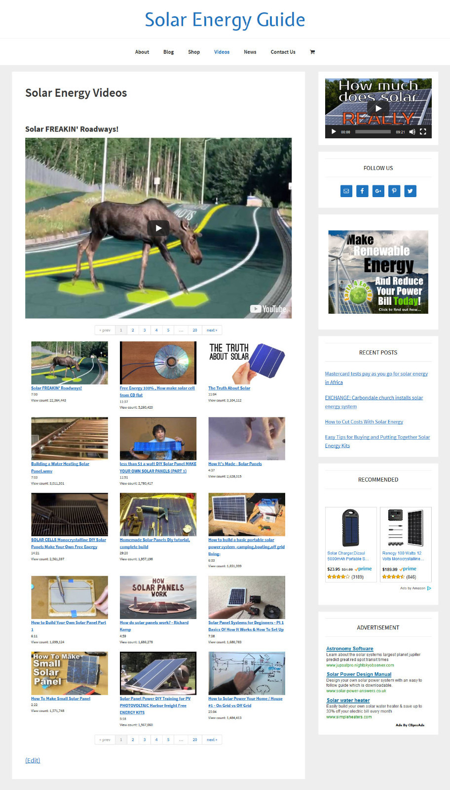 [NEW DESIGN] * SOLAR ENERGY * store blog website business for sale AUTO CONTENT