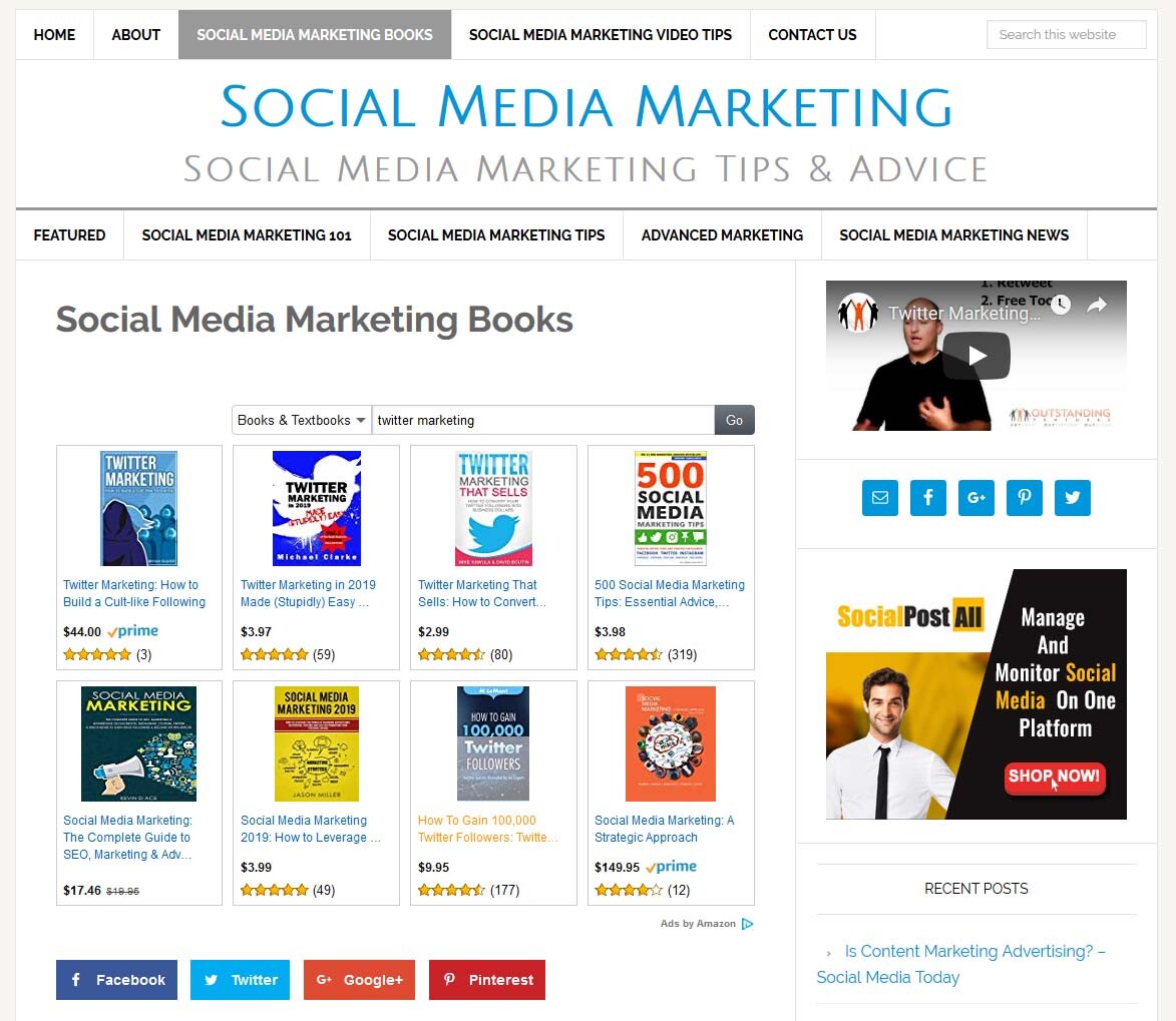 * SOCIAL MEDIA MARKETING * blog website business for sale w/ AUTO UPDATING