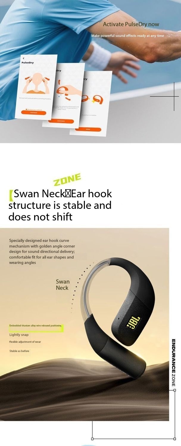 JBL ZONE Active Circle True Wireless Open-Ear Sports Earbuds with Ear Hook