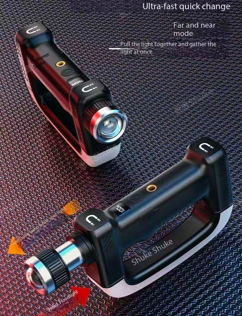 Portable Multifunction Outdoor Flashlight with Strong Light