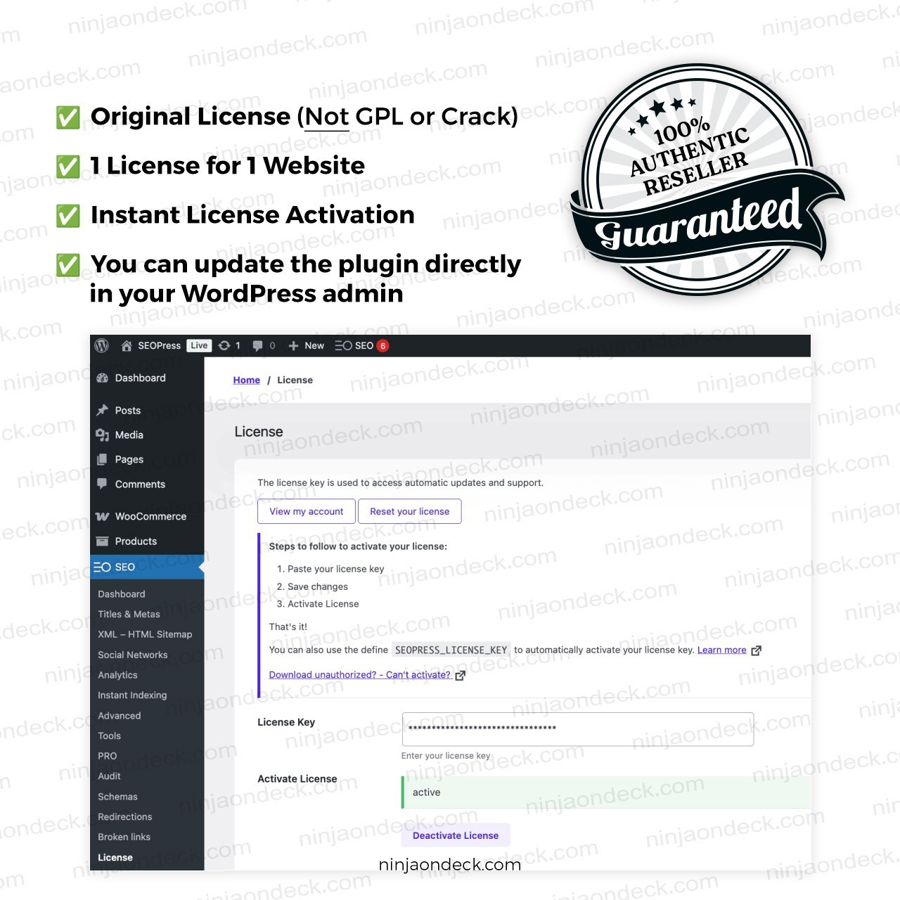 🥷 SEOPress Pro Official License ‒ 1-Year / 2-Year