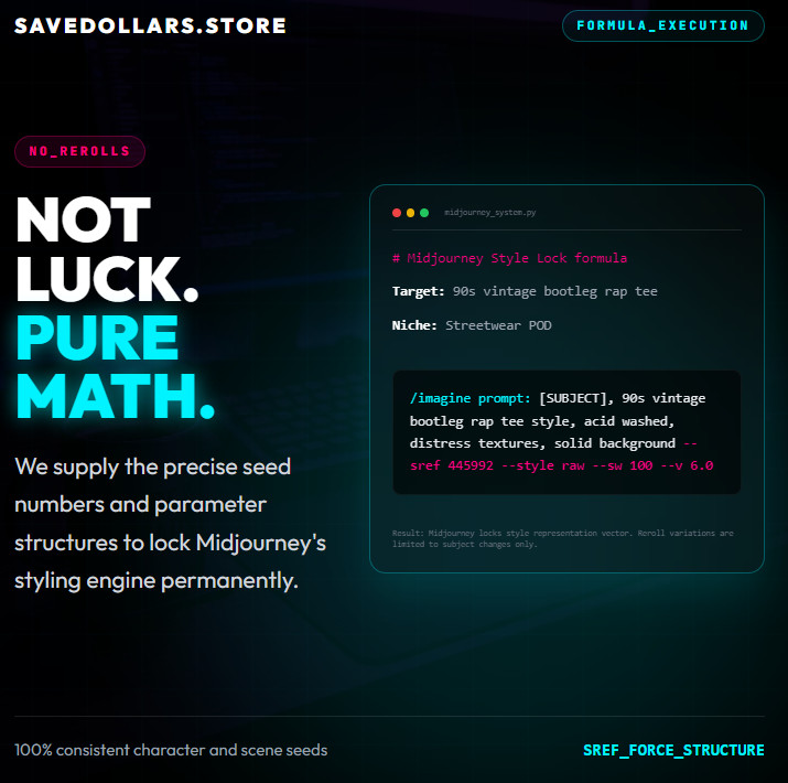 Midjourney SREF Vault | 1500+ Style Lock Prompts Dashboard | Commercial AI Art