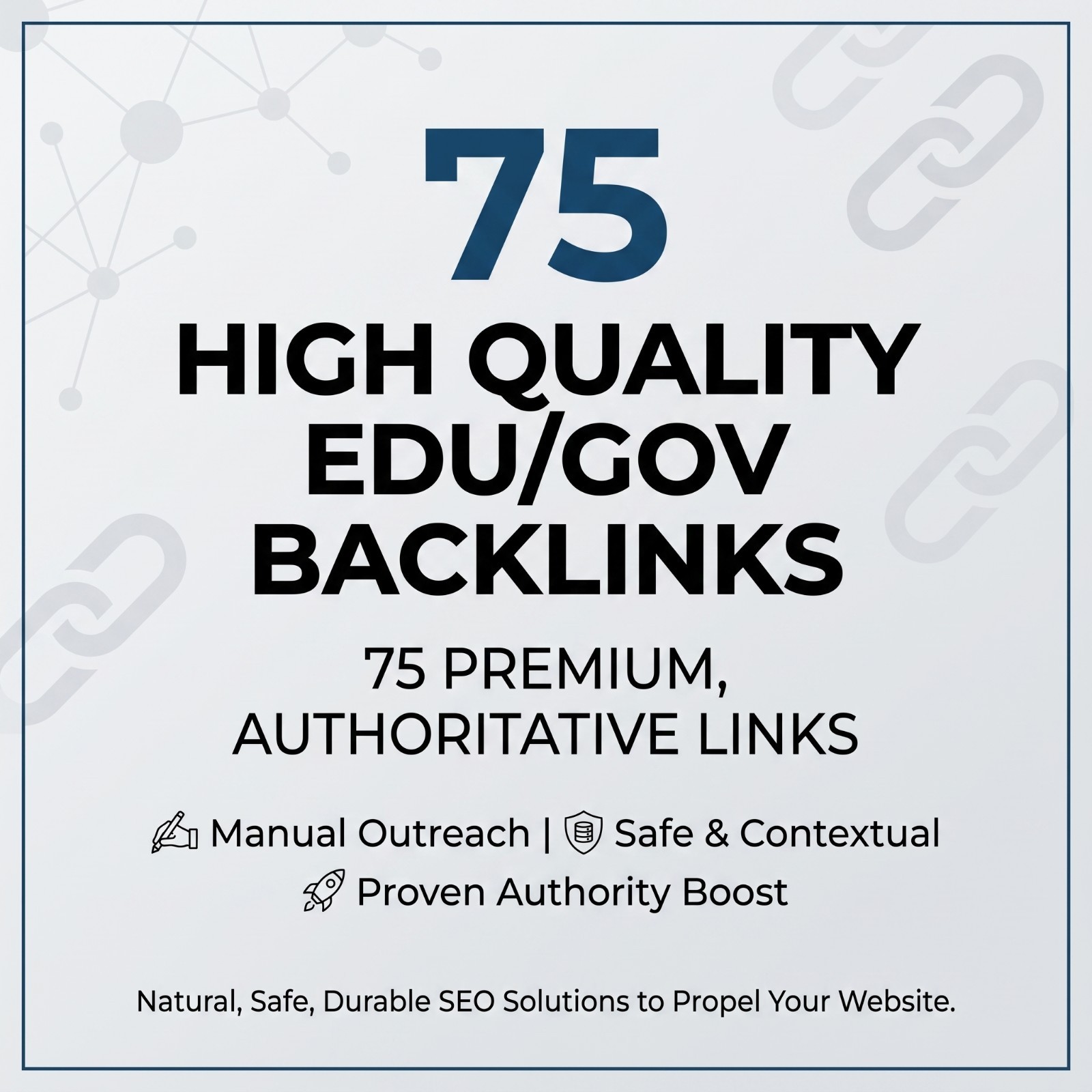 Create High Quality 75 EDU & GOV SEO Backlinks for $65