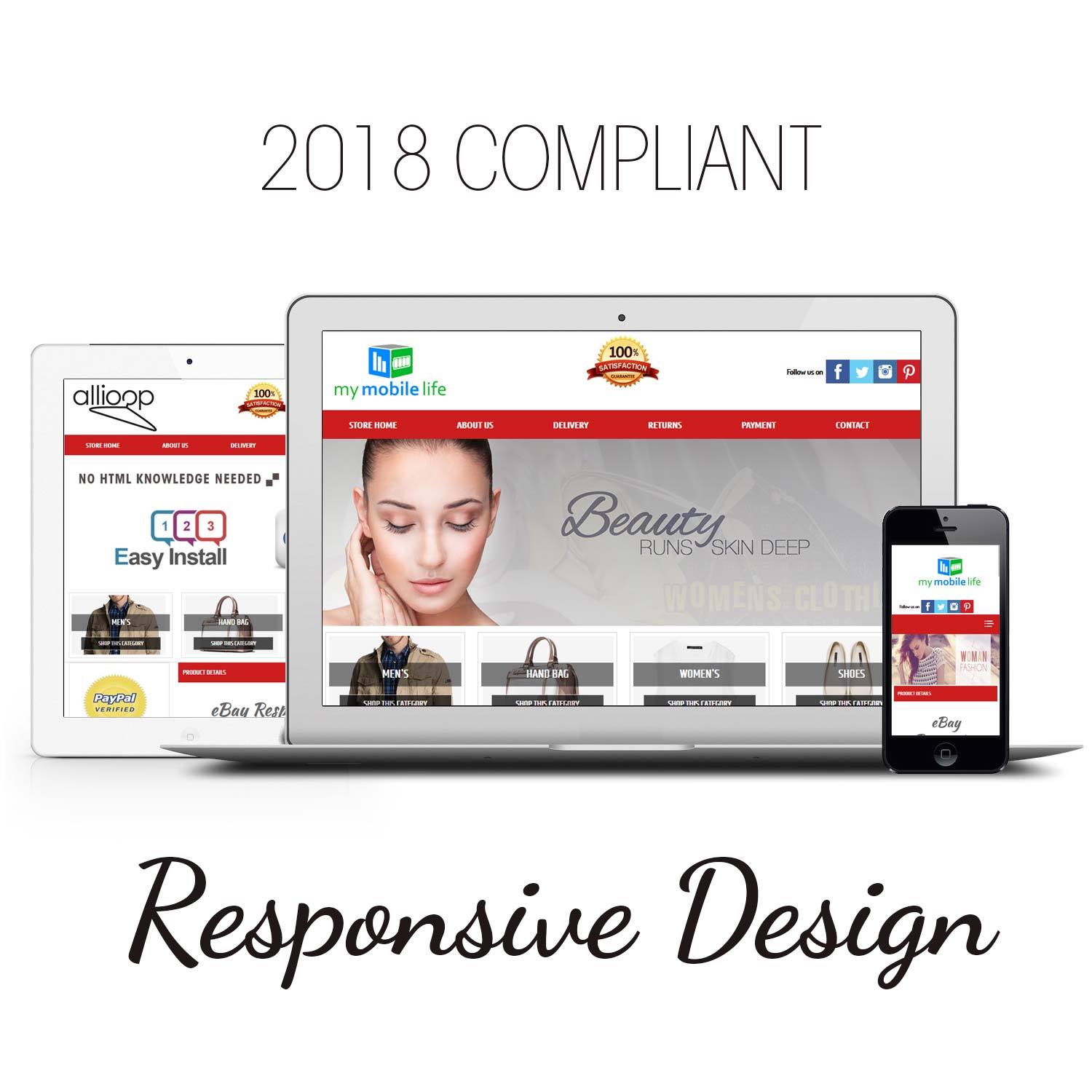 Professional Ebay Store Listing Template Package Full Dynamic FREE LOGO & BANNER