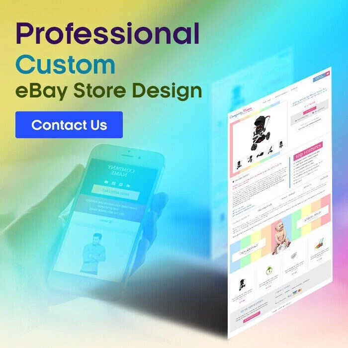 eBay Templates Mobile Responsive eBay Listing Auction Template 2025 Ready