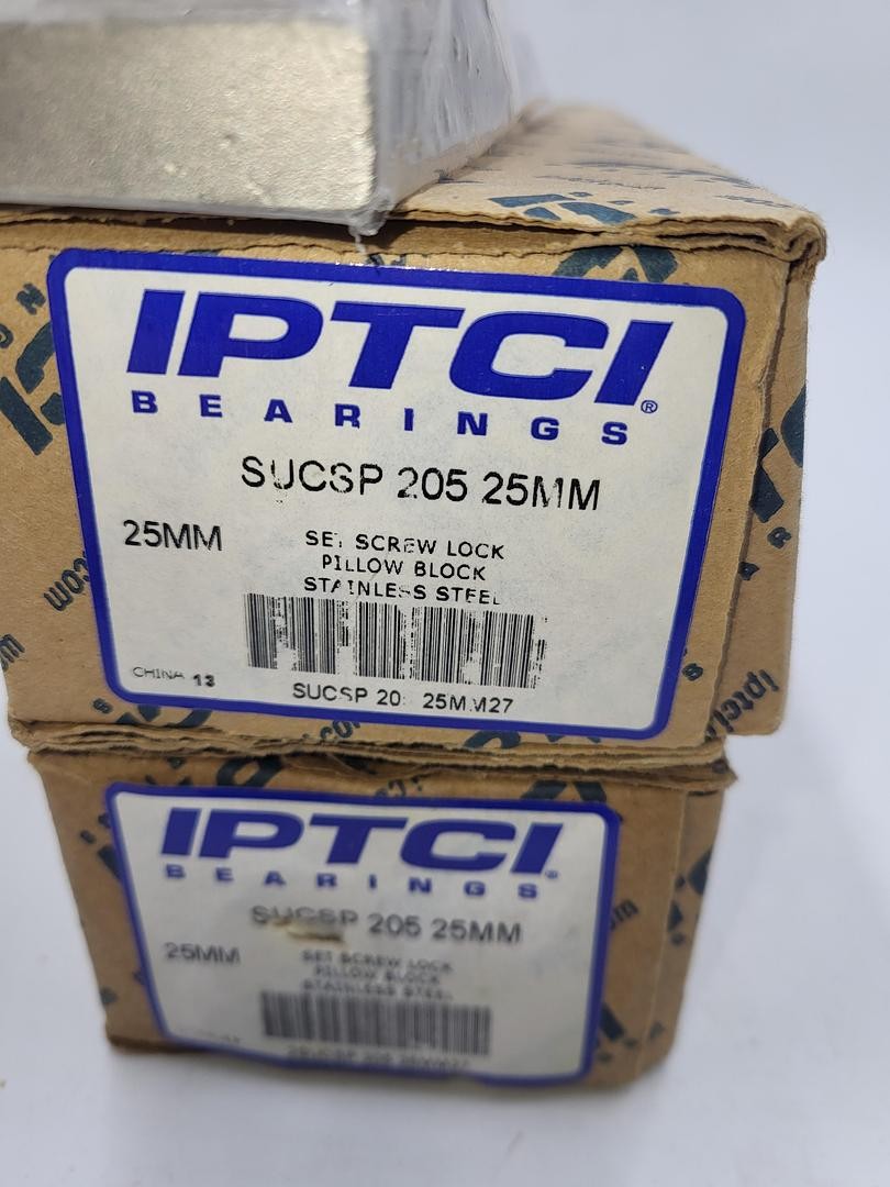 IPTCI stainless bearings SUCSP 205 25MM set screw lock pillow block *NEW*