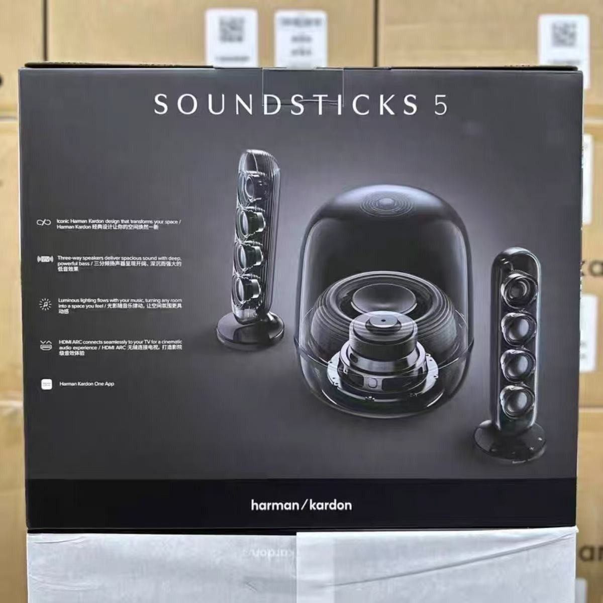 NEW Harman Kardon SoundSticks 5 Wireless Bluetooth Speaker 5.4 RGB
