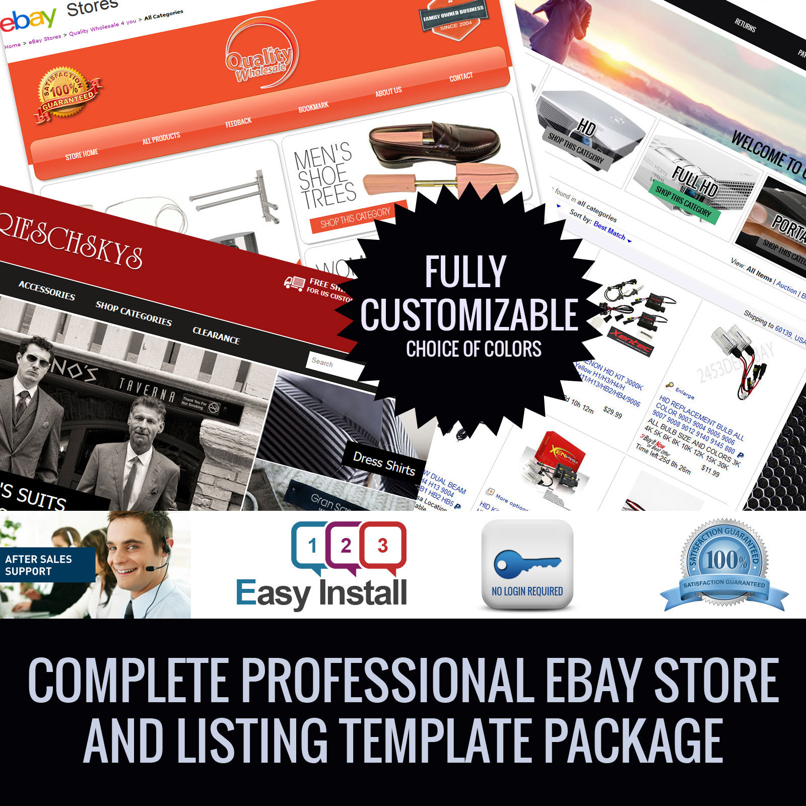 Full Professional eBay Shop Store & Listing eBay template design services 2021