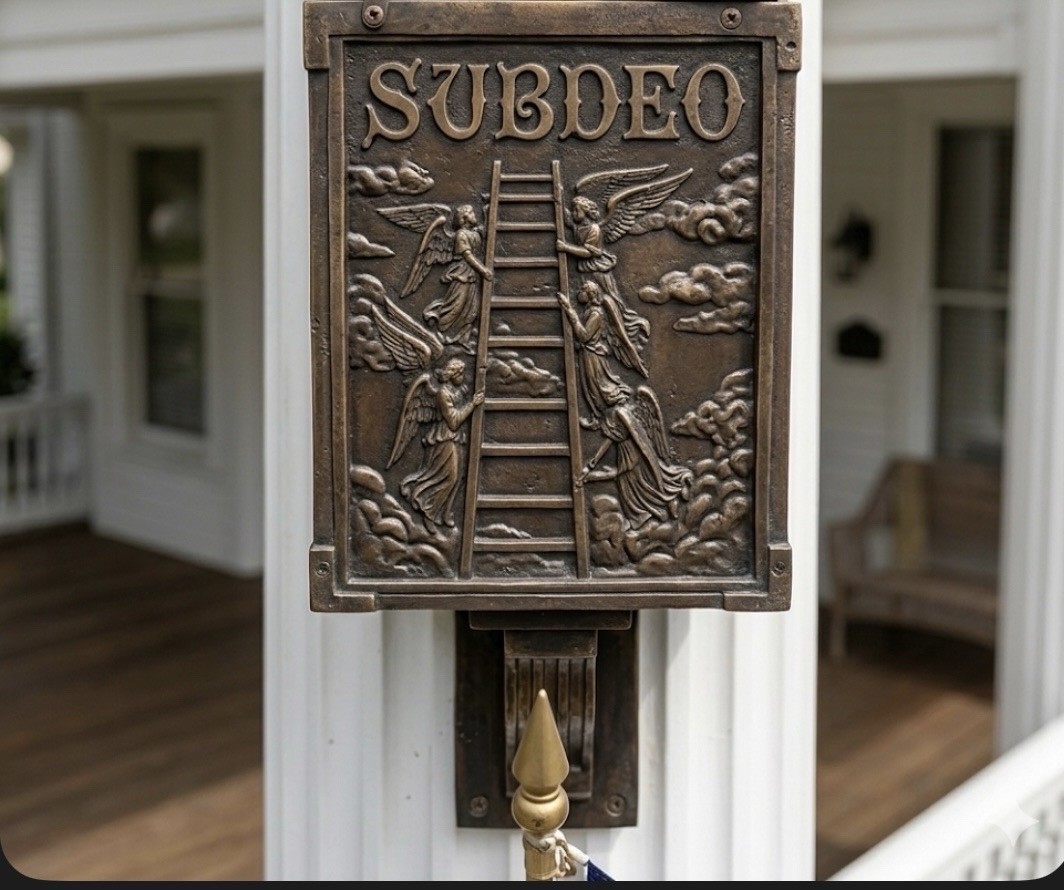 SUBDEO™ & SUBORDINATUS™ : Patriotic Christian / Menuzah display above flag!!