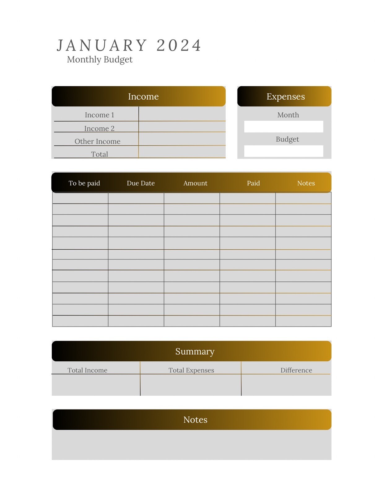 Digital Business Planner 2024