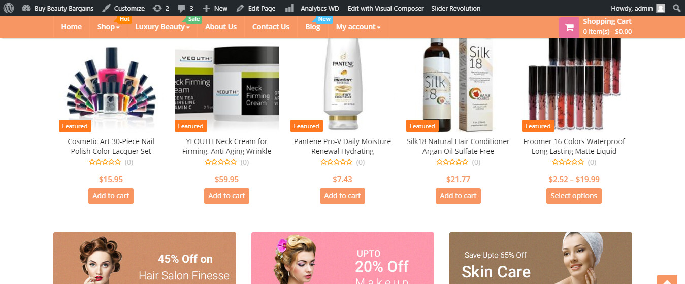 BEAUTY SHOP TURNKEY AMAZON DROPSHIP Profitable Beauty NICHE Online Website
