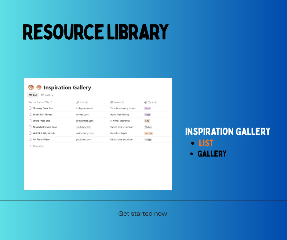 Content Creator Hub Notion Template – All-in-One Dashboard – Digital Download