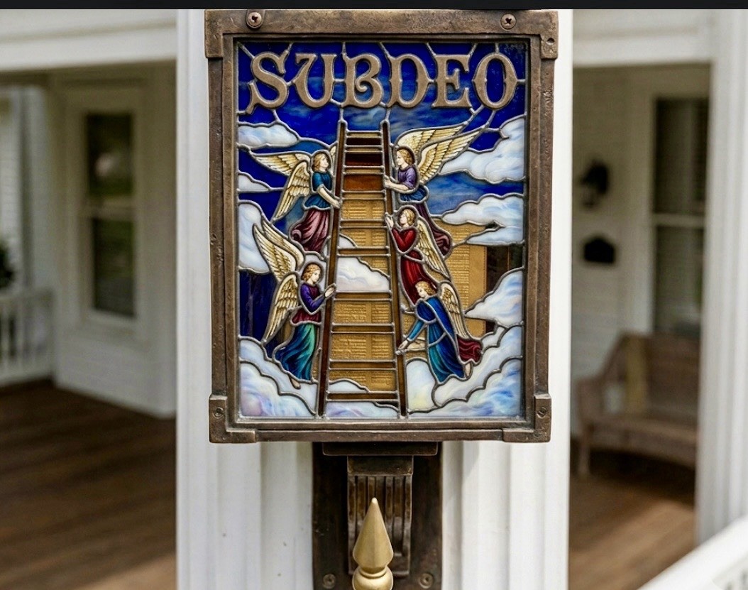 SUBDEO™ & SUBORDINATUS™ : Patriotic Christian / Menuzah display above flag!!