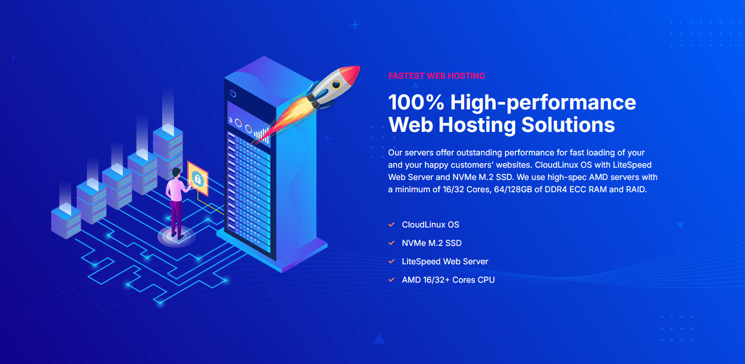cPanel Web Hosting with FREE SSL CloudLinux & LiteSpeed Fast NVMe SSD Guaranteed