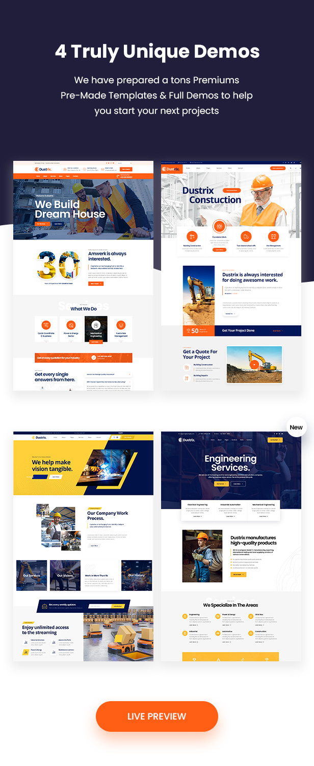 Construction and Industry WordPress Theme